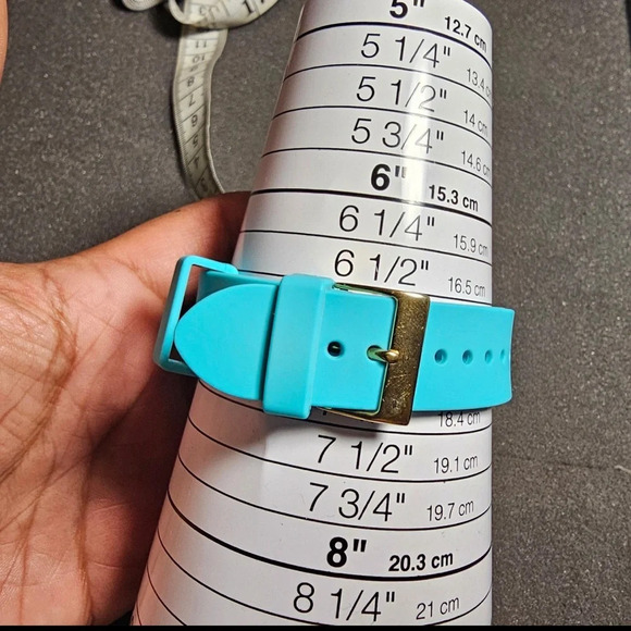 Guess Waterpro Ladies Quartz Watch Gold Tone Case Blue Strap Working (U0149L3) - Picture 9 of 9